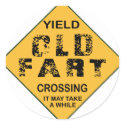 Old Fart Crossing stickers