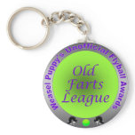 Old Farts League Flyball Award Keychain