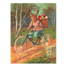 Old Fashion Easter Bunny Post Cards