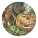 Old Fashion Halloween Stickers - Devils