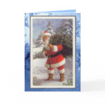 Old Fashion Santa Christmas Card