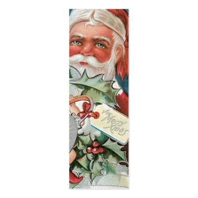 Old Fashion Santa LOVE Note or Gift Business Card by xmasstore