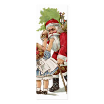 Old Fashion Santa LOVE Note or Gift card business cards