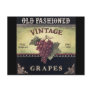 Old Fashion Vintage Grapes, Purple and Black Wine Postcards