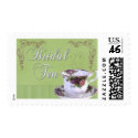 Old fashioned Bridal Tea Invitation stamp