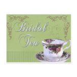 Old fashioned Bridal Tea Invitation Post Card