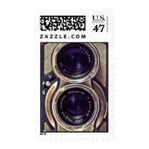 camera, vintage, old-fashioned, retro, funny, stamp, cool, old-fashioned camera, retro camera, vintage camera, best, old school, fun, antique, old, postage, Stamp with custom graphic design