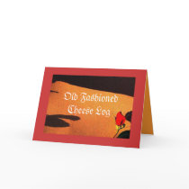 Old Fashioned Cheese Log Recipe Card