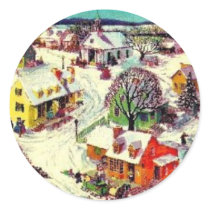 Old Fashioned Christmas Village stickers by ChristmasStamps Old Fashioned Christmas Village stickers