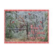Old Fashioned ChristmasPostcard-customize