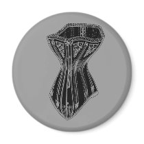 Old Fashioned Corset magnets by opheliasart Old Fashioned Corset magnets