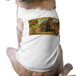 Old fashioned country Merry Christmas Doggie T Shirt