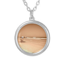 Old Fashioned Daytona Beach Photograph Custom Necklace