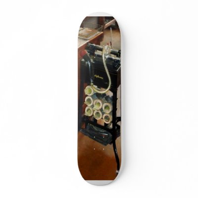 Old Fashioned Dictaphone Custom Skateboard from Zazzle. Old Fashioned Dictaphone Custom Skateboard from Zazzle.