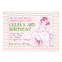 Old Fashioned Doll Party Invitation