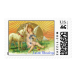 Old Fashioned Easter Blessings Stamp - Lamb, Angel