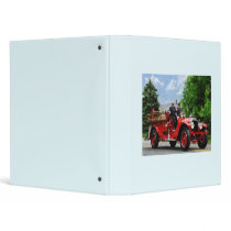 Old Fashioned Fire Truck Vinyl Binders
