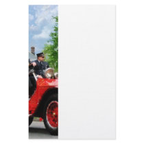 Old Fashioned Fire Truck Stationery Design