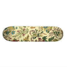 Old Fashioned Floral Abundance Skateboard