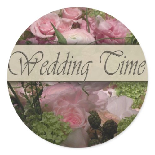 Old fashioned flower decoration sticker