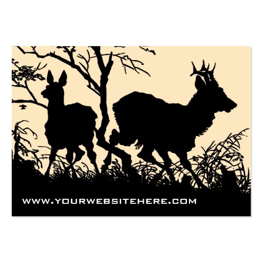 Old Fashioned Germanic Style Business Card - Deer (back side)
