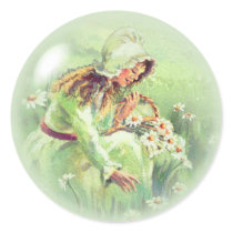 OLD FASHIONED GIRL by SHARON SHARPE stickers