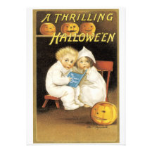 Old Fashioned Halloween Ghost Story Kids Personalized Invitation
