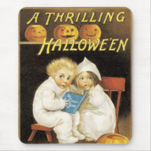 Old Fashioned Halloween Ghost Story Kids Mouse Pad