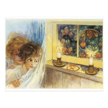 Old Fashioned Halloween Ghosts & Goblins Post Cards