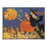 Old Fashioned Halloween Witch Post Cards