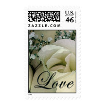 Old fashioned love rose postage