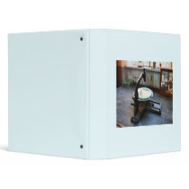 Old-Fashioned Microscope 3 Ring Binder