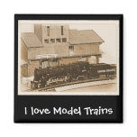 Old Fashioned Model Train Photo Magnets Old Fashioned Model Train Photo Magnets