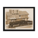 Old Fashioned Model Train Photo Postcard