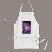 Old fashioned pink rose, purple texture aprons