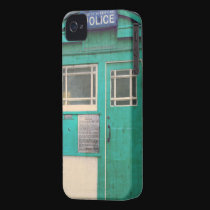 old-fashioned police phone box casemate cases