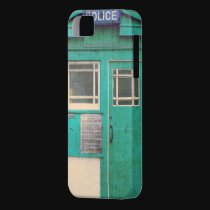 old-fashioned police phone box casemate cases