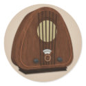 Old Fashioned Radio Sticker