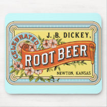 Old Fashioned Rootbeer Label Mousepad
