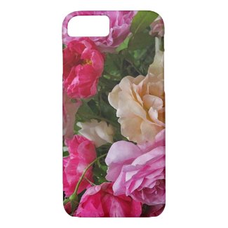Old Fashioned Rose Garden Flowers iPhone 7 Case