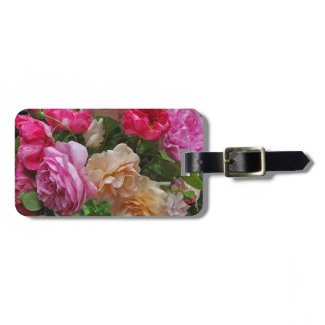 Old Fashioned Roses Bag Tag