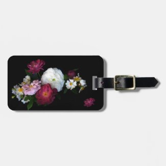 Old Fashioned Roses Bag Tag