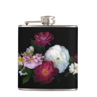 Old Fashioned Roses Flasks
