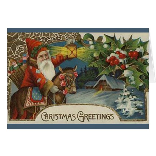 old fashioned santa christmas card zazzle old fashioned santa christmas card zazzle