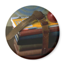Old Fashioned School Books magnets by FallSeason Old Fashioned School Books magnets