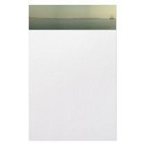 Old-Fashioned Ship on the Ocean Stationery Design