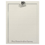 Old Fashioned Sleigh on Linen Pattern Letterhead Template