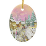 Old Fashioned Snowland Christmas ornaments