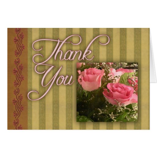 Old Fashioned Thank You Card 