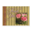 Old Fashioned Thank you card postcards by perfectpostage Old Fashioned Thank you card postcards